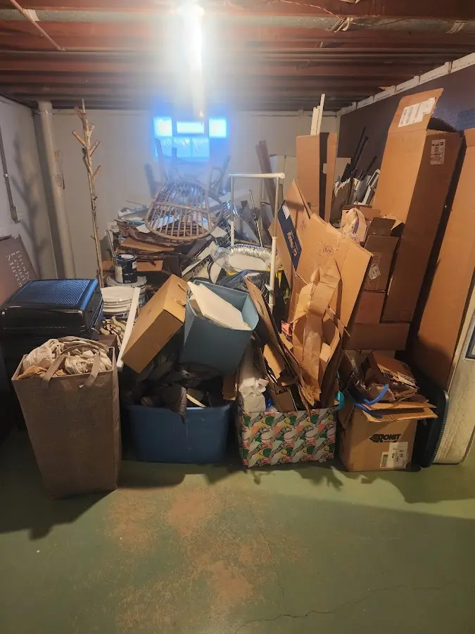 Roll-off dumpster container at job site for Roll Off Dumpster Rental in District Heights